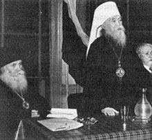 Блаженнейший митрополит Анастасий (Грибановский) с архиеп. Никоном (Рклицким)